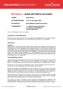 Teilnahmebedingungen Meetwoch im November 2024