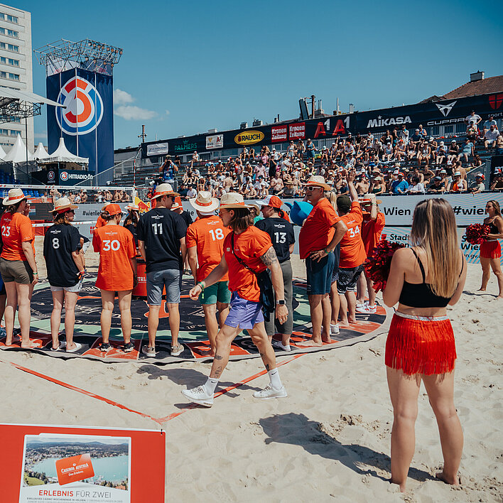 Beach Volleyball 2024 Casinos Austria Riesen-Roulette