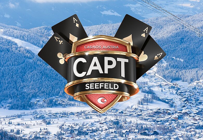 CAPT Seefeld Logo vor Seefeld im Winter