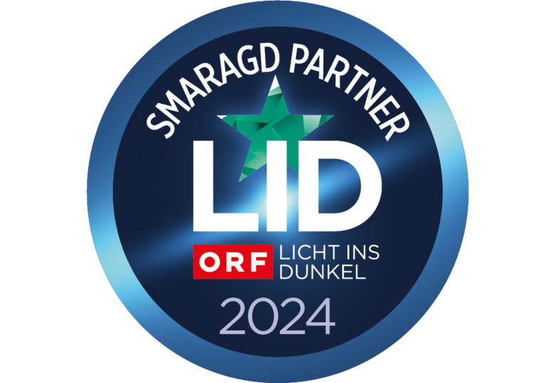 Licht ins Dunkel Smaragd Partner Logo 2024